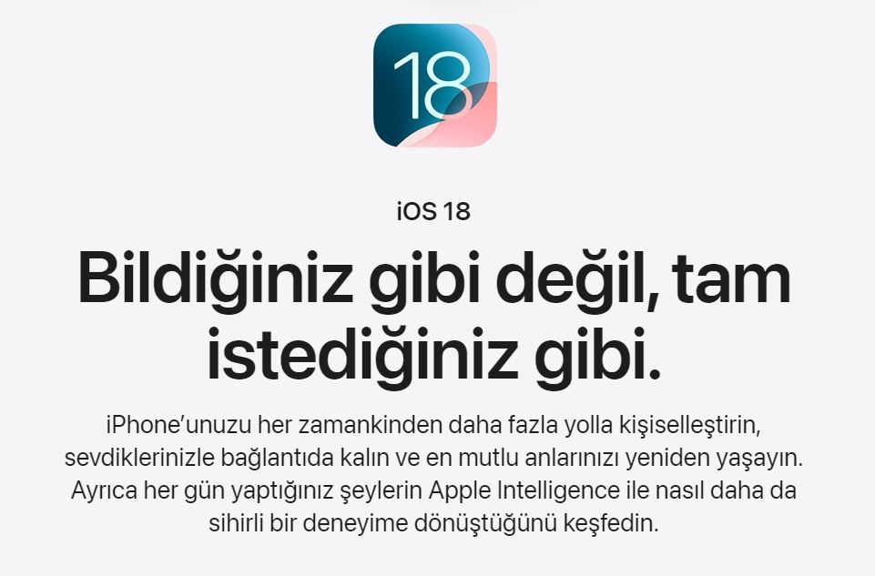 iOS 18 Nedir? Yeni Özellikler ve Yenilikler
