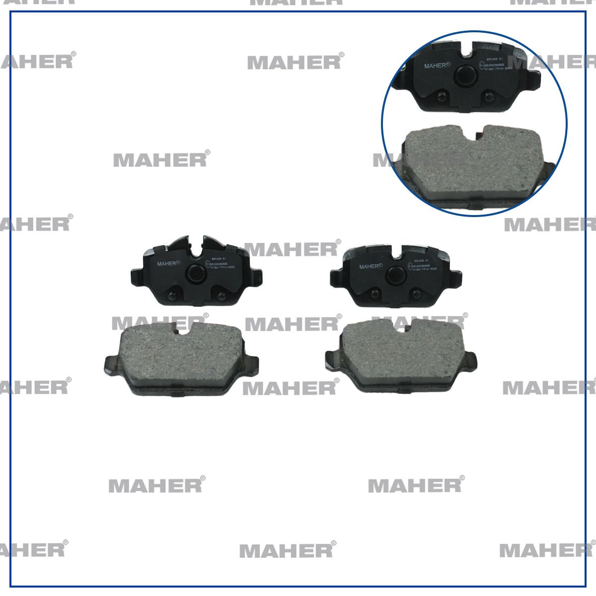 ARKA FREN BALATA BMW 1 SERİ 03-12 E87 / 1 SERİ 04-12 E81 / 3 SERİ 05-11 E90