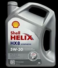 Shell Helix Hx8 Ect C3 5W-30 Dpf Partiküllü Tam Sentetik Motor yağı 4LT