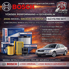 2006 SKODA OCTAVİA  (BSE MOTOR) PERİYODİK BAKIM SETİ  BOSCH MARKA   ( Hava, Yağ ve Polen Filtre Set )