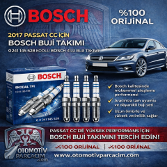 2017 PASSAT CC  (CZD MOTOR) BUJİ SETİ  BOSCH MARKA ( 4 ADET )