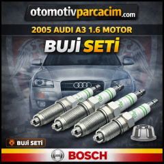 2005 AUDİ A3 1.6 ( BGU MOTOR) BUJİ TAKIMI BOSCH MARKA 4 LÜ SET