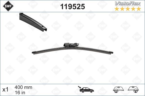 Volkswagen Caddy 2015 Model Sonrası Arka Silecek Lastiği SWF (Valeo) Marka