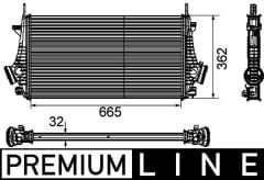 Opel İnsignia 2.0 Dizel (A20DT-A20DTH) Turbo Radyaörü (İntercooler) Mahle-Behr Marka