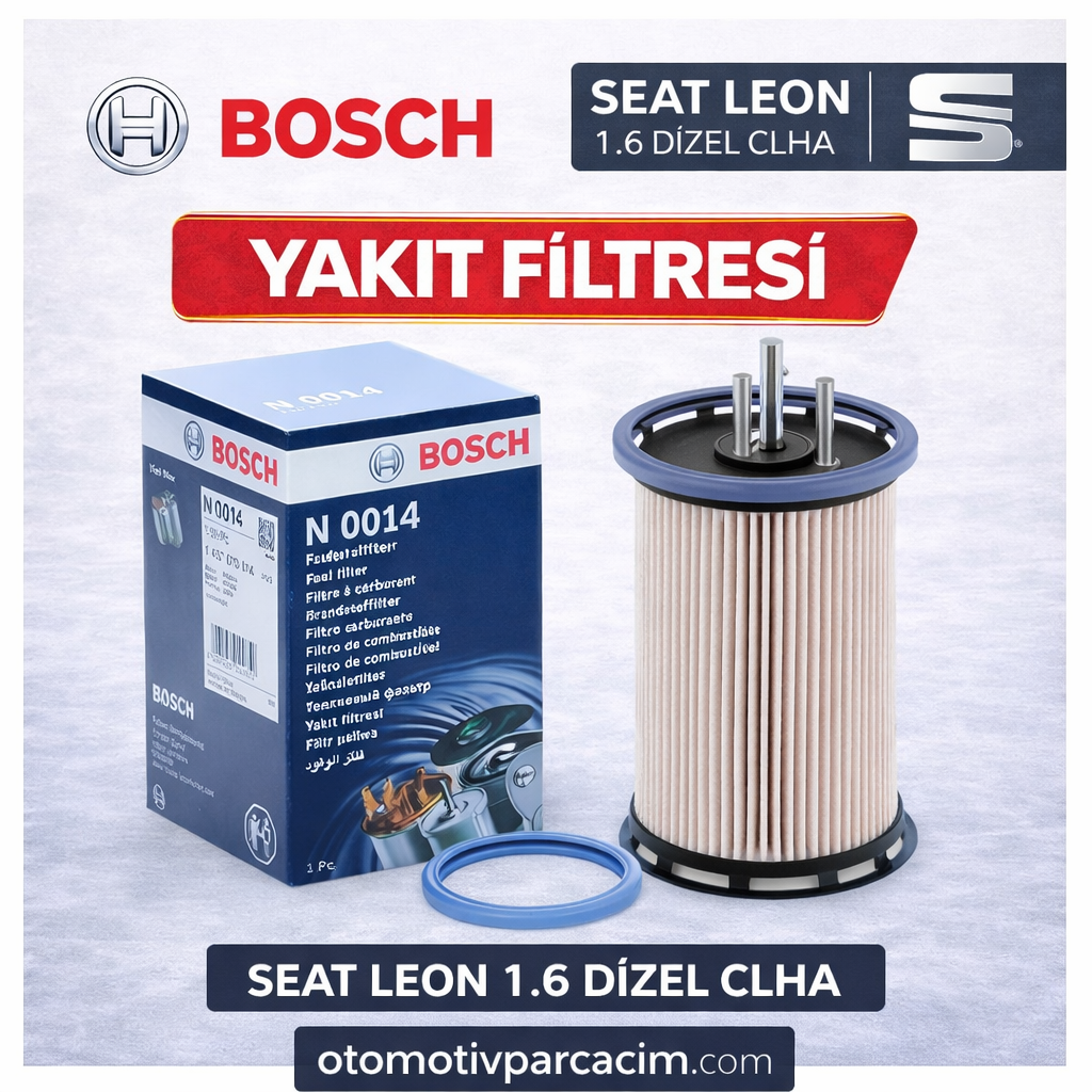 Seat Leon 1.6 Dizel Yakıt Filtresi ( CLHA Motor ) Bosch Marka
