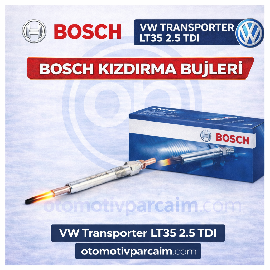 VW Transporter LT35 2.5 TDI DİZEL  KIZDIRMA BUJİSİ BOSCH MARKA ( ANJ MOTOR)