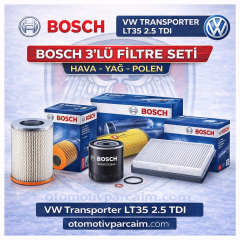 VW Transporter LT35 2.5 TDI DİZEL PERİYODİK BAKIM SETİ BOSCH MARKA (YAĞ HAVA VE POLEN ) ANJ MOTOR