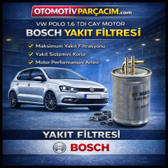 VW Polo 1.6 TDI Yakıt Filtresi ( CAY Motor ) Bosch Marka