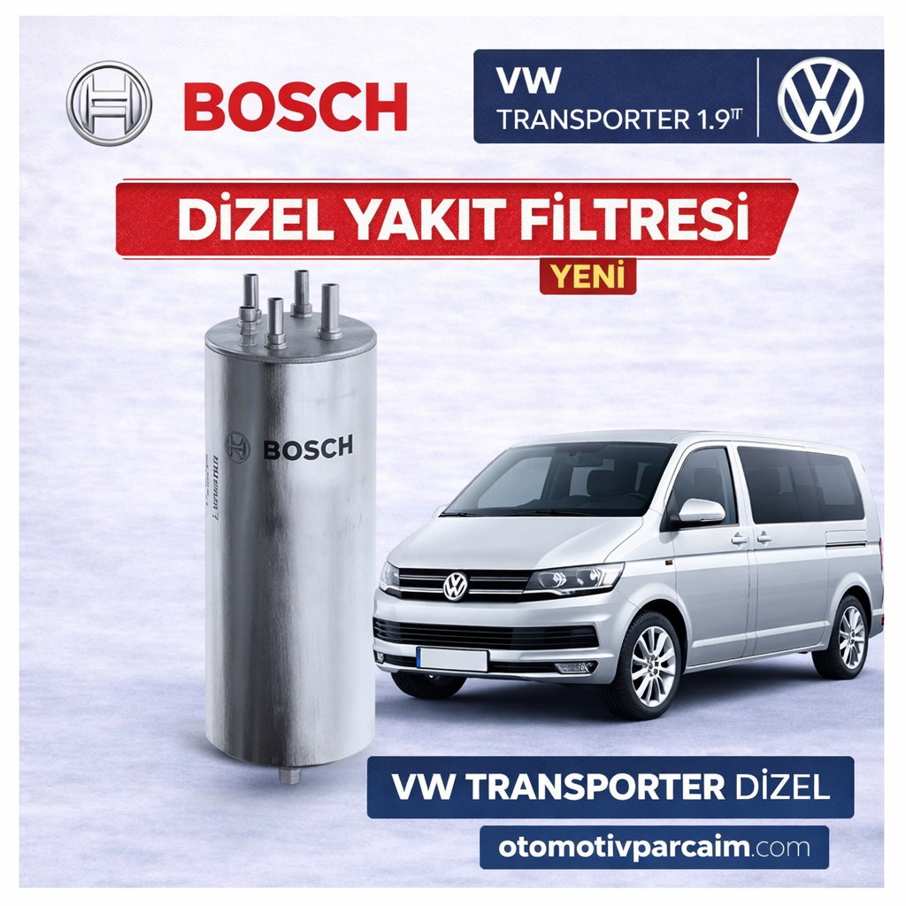 VW Transporter 1.9 TDI DİZEL Mazot Filtresi ( AXB MOTOR )  BOSCH MARKA