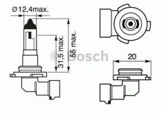 Opel Corsa D Sis Far Ampulü H10 12V 42W Bosch