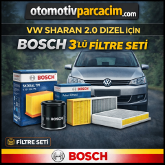 VW Sharan 2.0 Dizel CFFB Motor Periyodik Bakım Seti Bosch Marka 3'LÜ Set