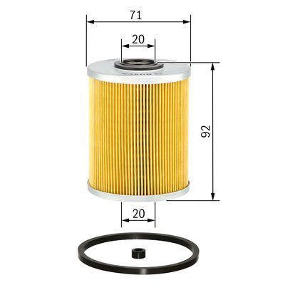 Opel Vectra B 2.0 DTI dizel için Bosch yakıt filtresi. Yüksek filtrasyon, maksimum motor koruması ve otomotivparcacim.com güvencesiyle hızlı kargo.