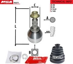 Opel İnsignia 1.6/2.0 Dizel Ön Dış Aks Kafası (GAU.1603275 , 374843)