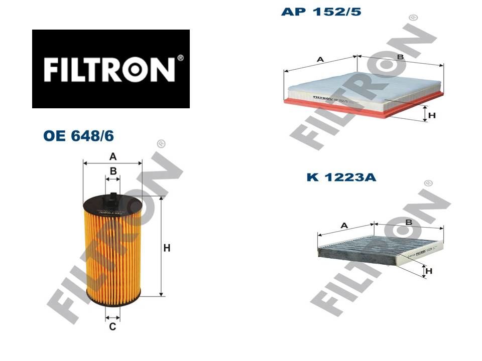 Opel insignia 1.4 / 1.6 Benzinli Periyodik Bakım Filtre Seti Filtron Marka Ürün