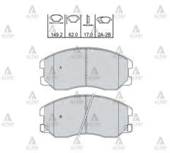 CHEVROLET FREN BALATA CAPTIVA 07-11 / OPEL ANTARA 07-14 ÖN VE ARKA İKİLİ SET