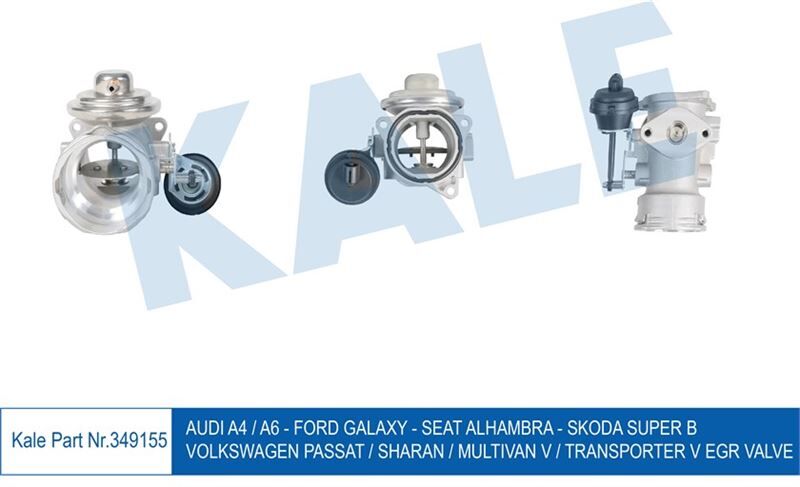 EGR VALFİ PASSAT (00-05)-SHARAN (00-10)- T5 (03-09)- A4 (00-04)- A6 (01-05)-SUPERB 1.9 TDİ KALE MARKA