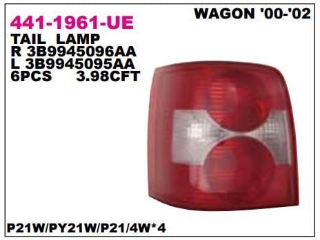 Volkswagen Passat Wariant 2001-2005 Model Arası Sağ Arka Stop Lambası DEPO Marka