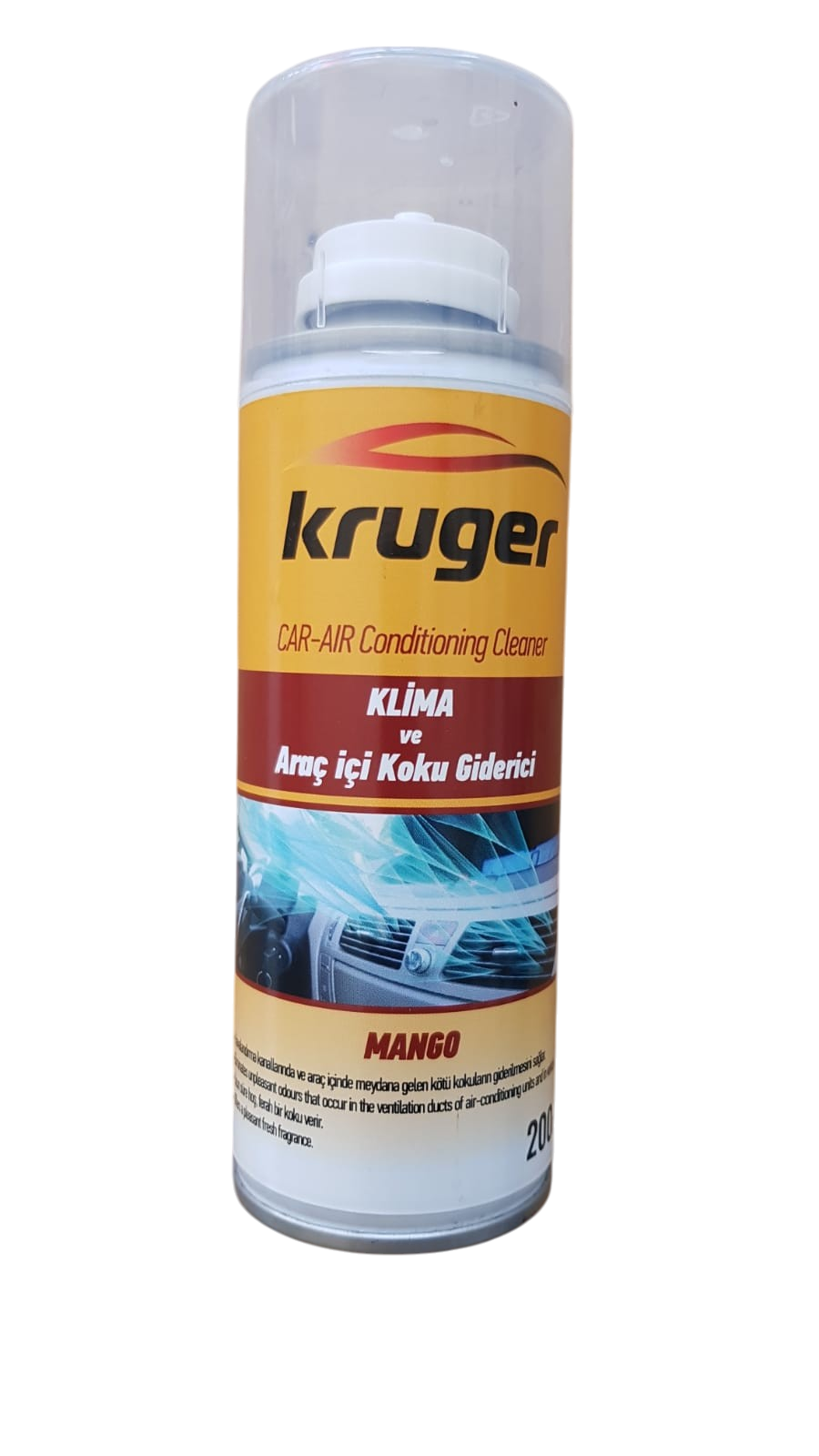 KRUGER KLİMA ve ARAÇ İÇİ KOKU GİDERİCİ  ( MANGO ) 200 ML