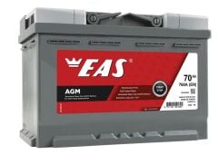 EAS 12V 70 AH AGM 3 YIL GARANTİLi OTOMOBİL VE HAFİF TİCARİ START-STOP AGM